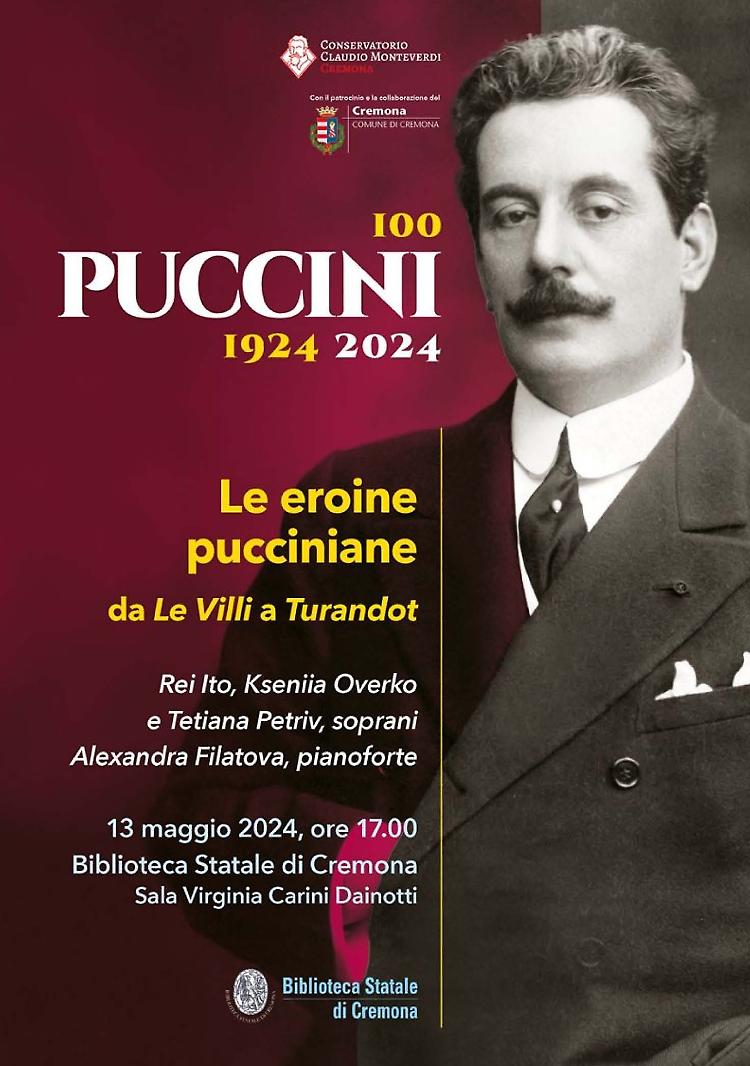 "Le eroine pucciniane. Da Le Villi a Turandot" concerto
