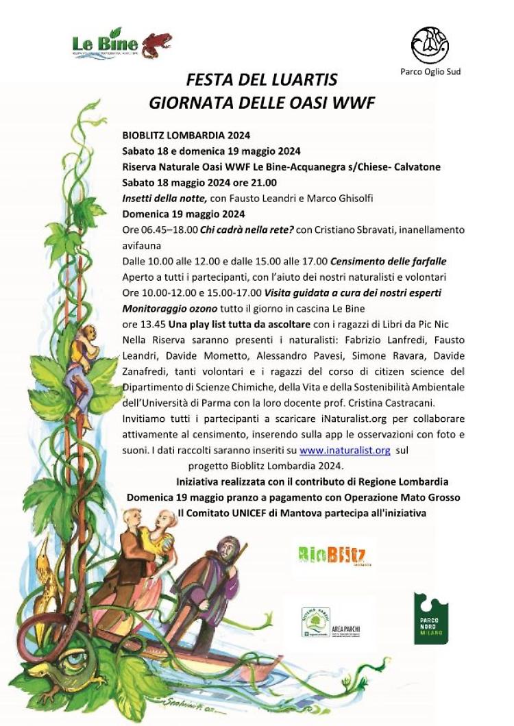 Bioblitz Lombardia 2024 e Festa del Luartis!