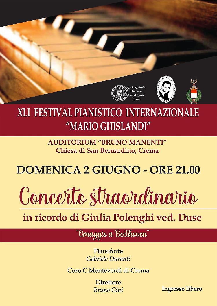  XLI Festival Pianistico Internazionale “M.Ghislandi”