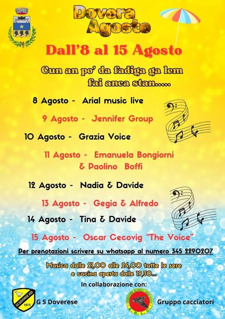 Dovera Agosto: è festa in piazza