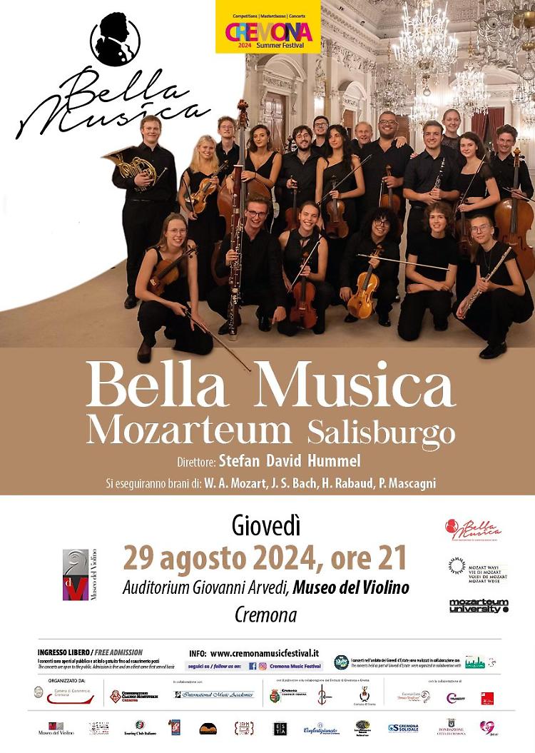 Concerto del progetto “Bella Musica” con gli studenti del Mozarteum di Salisburgo