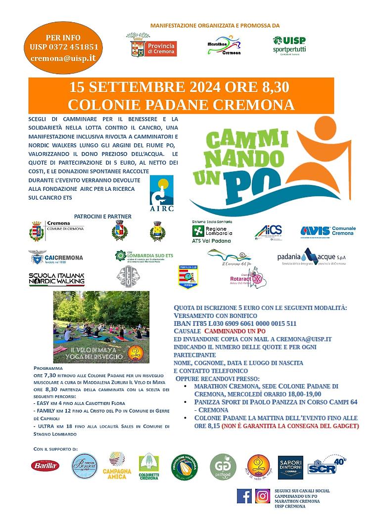 Camminando un PO - Camminata solidale 2a edizione