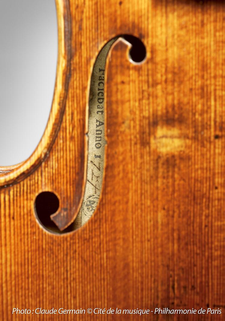 Seminari di Jean-Philippe Échard sul violino Stradivari Sarasate del 1724 