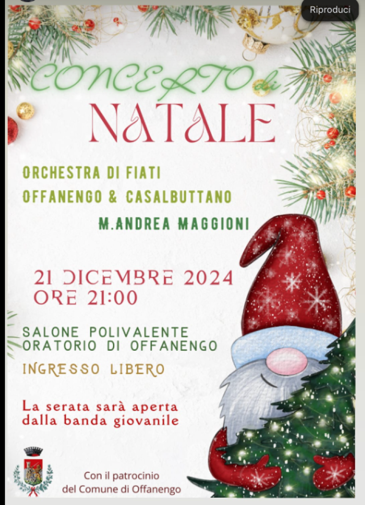 Concerto di Natale dell' Orchestra fiati di Casalbuttano e Offanengo