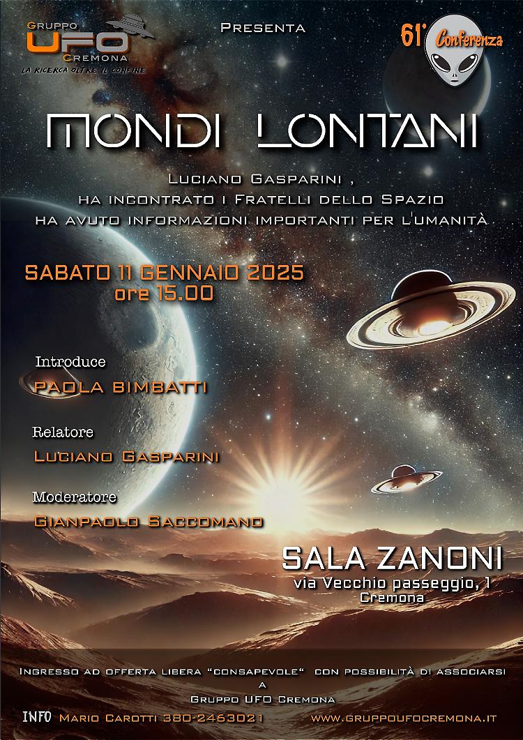 "Mondi lontani" conferenza con Luciano Gasparini