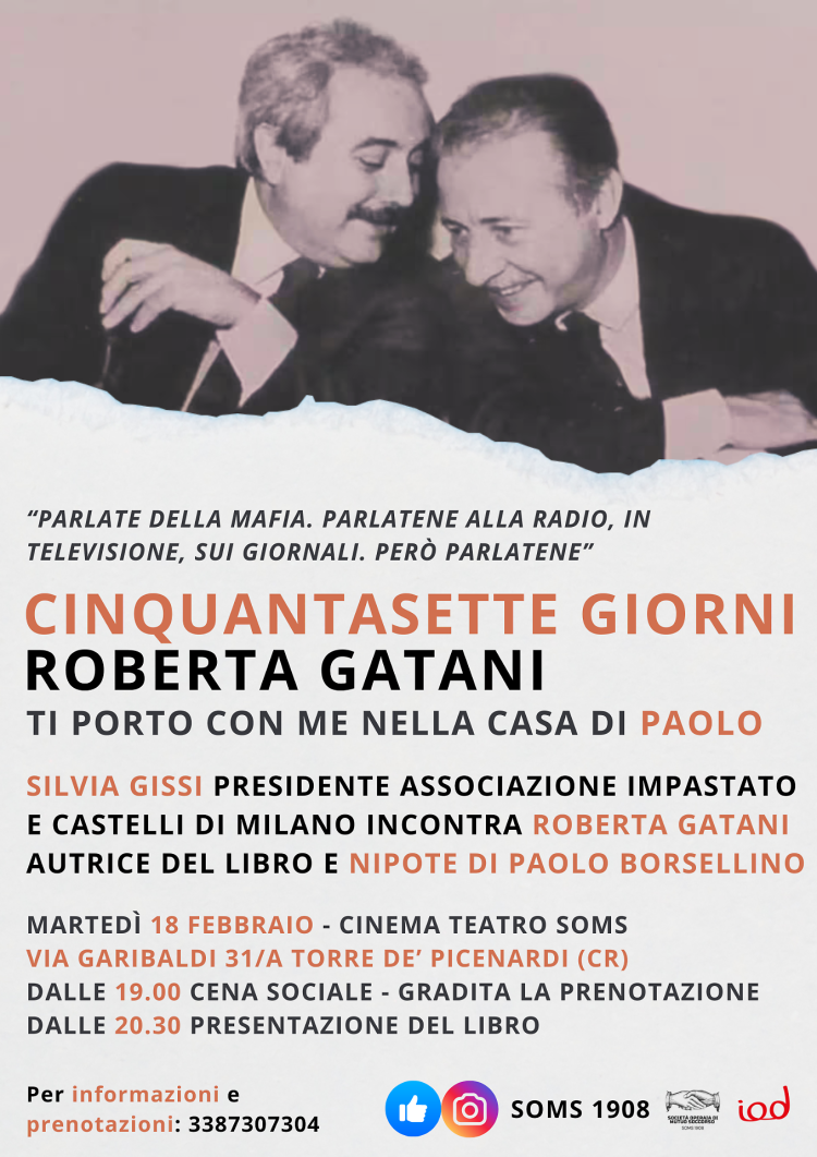 Presentazione del libro "Cinquantasette giorni" di Roberta Gatani 