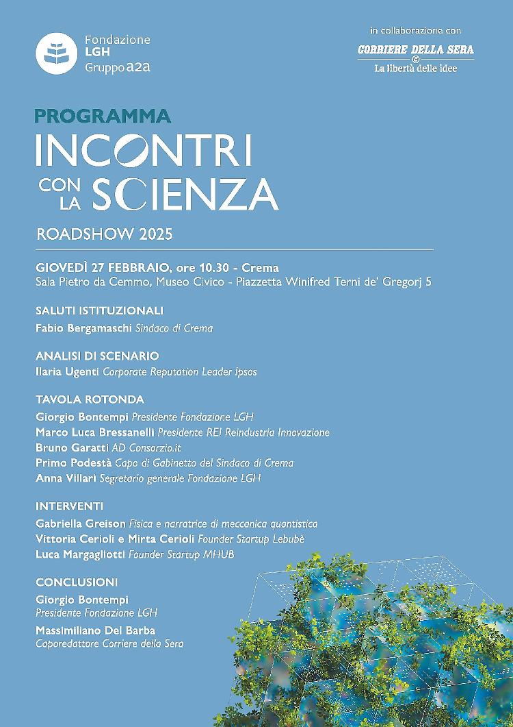 Terza tappa del Roadshow di Fondazione LGH “Incontri con la scienza”