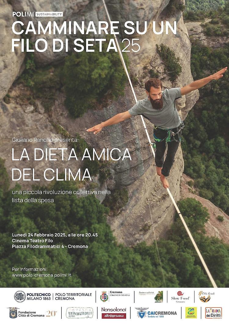 Giuliano Rancilio presenta "La dieta amica del clima"