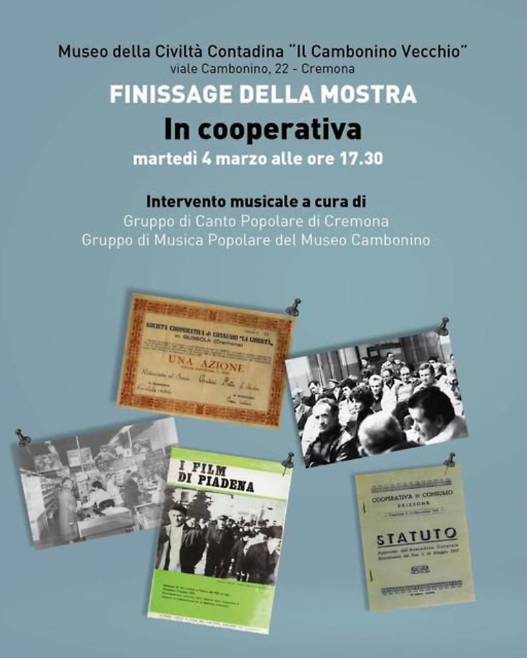 Finissage della mostra "In cooperativa"