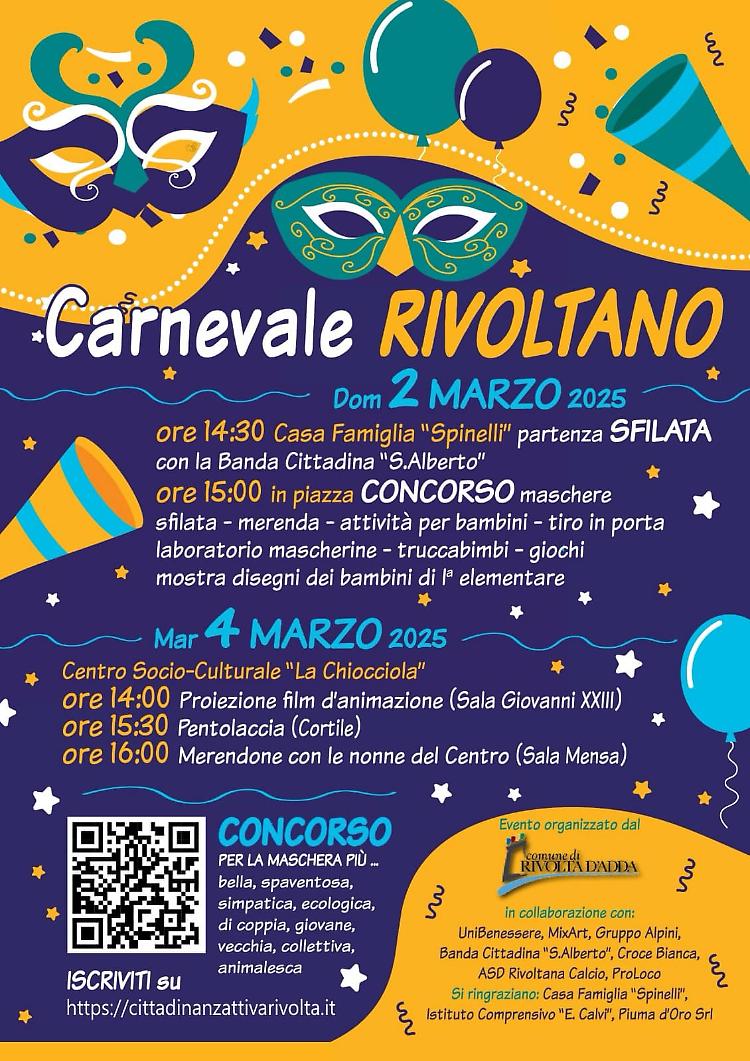Carnevale Rivoltano: la festa più bella dell'anno