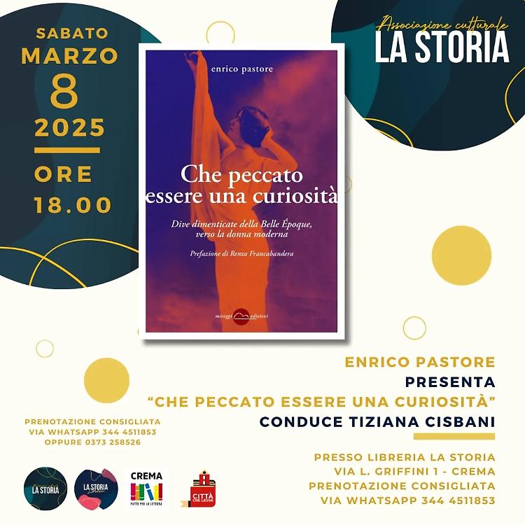 Enrico Pastore presenta il suo libro "Che peccato essere una curiosità"