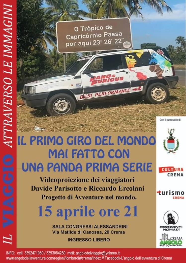 Videoproiezione "Il primo giro del mondo mai fatto con una Panda prima serie"