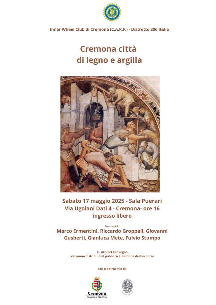 Convegno "Cremona una citta di legno e argilla"