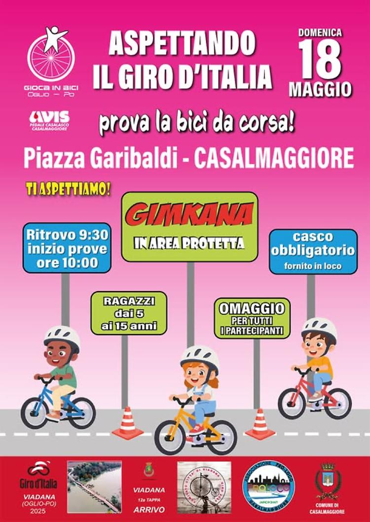 GiocaInBici a"Apettando il Giro d'Italia" Gimkana e bici da corsa