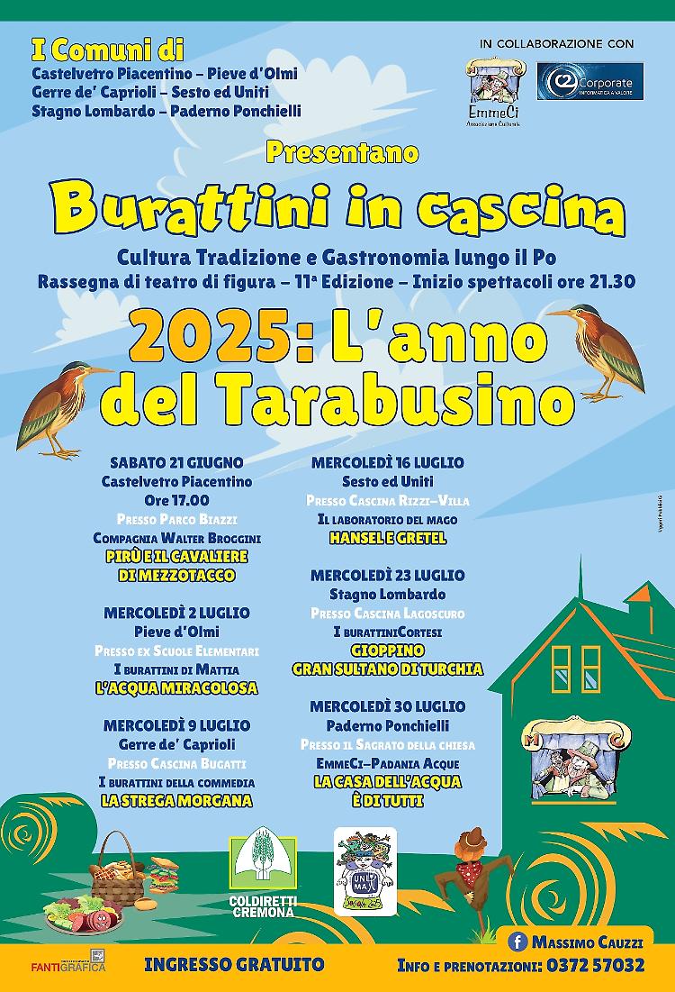 Pirù e il Cavaliere di Mezzotacco, burattini