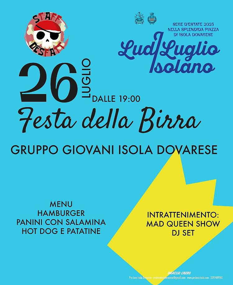 LuDiLuglio Isolano: Festa della Birra