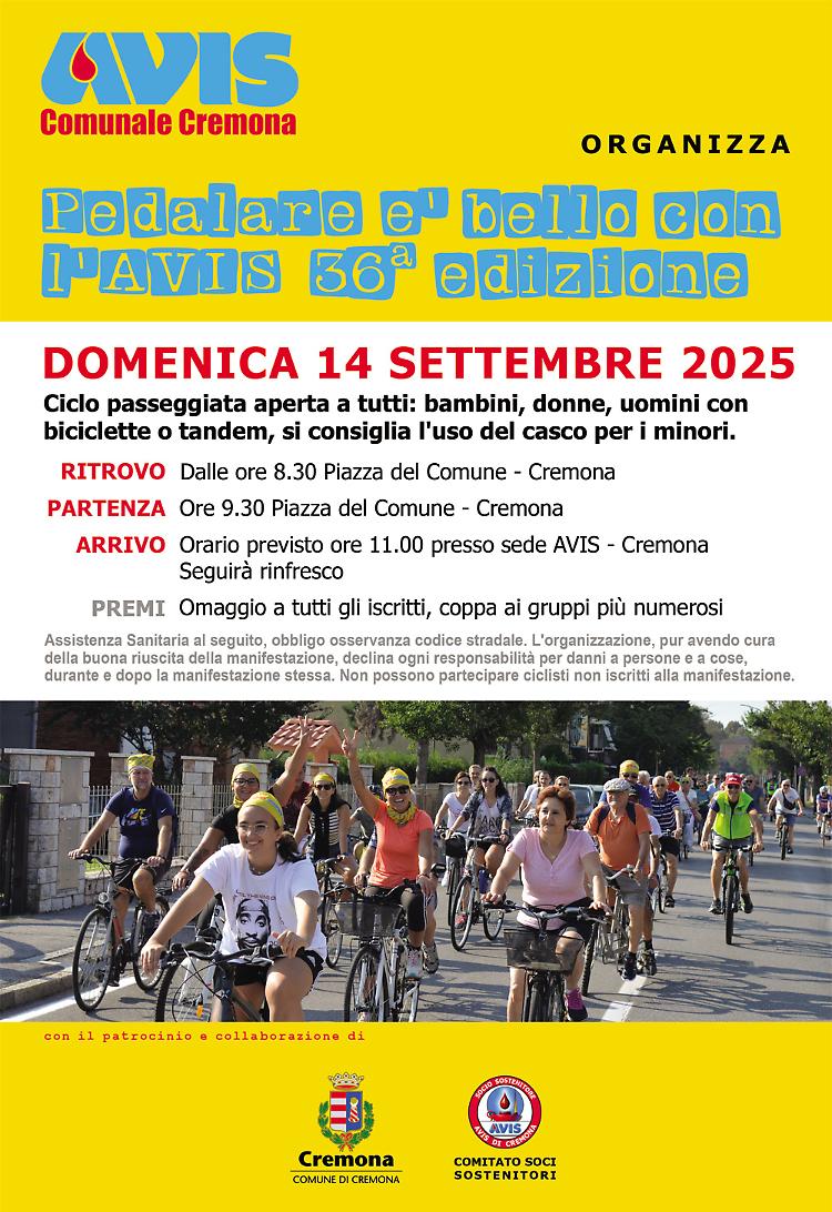 Pedalare è bello con l'Avis 36^ edizione