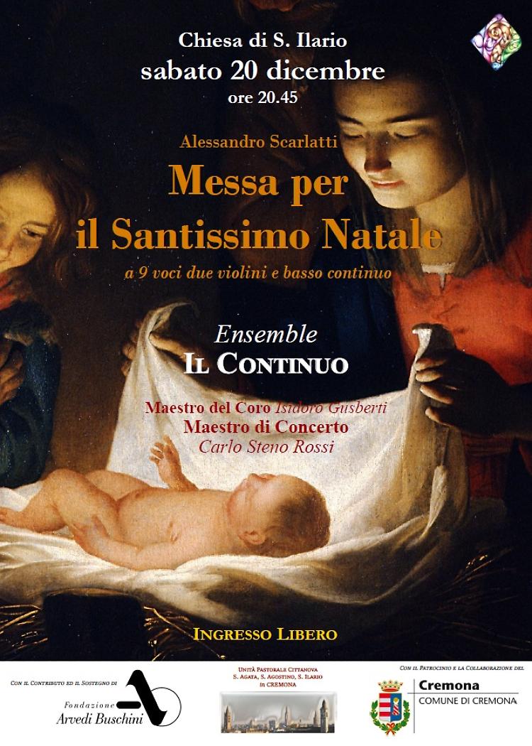 "Messa per il Santissimo Natale" a 9 voci,  2 violini e basso continuo