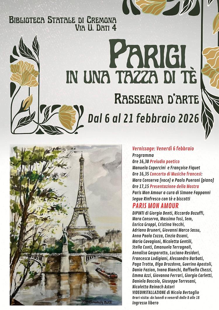 "Parigi in una tazza di t&egrave;" con Simone Fappanni