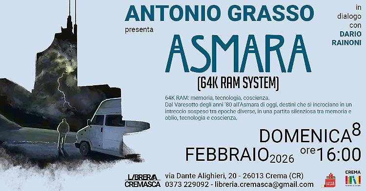 Presentazione del libro "Asmara (64k ram system)"