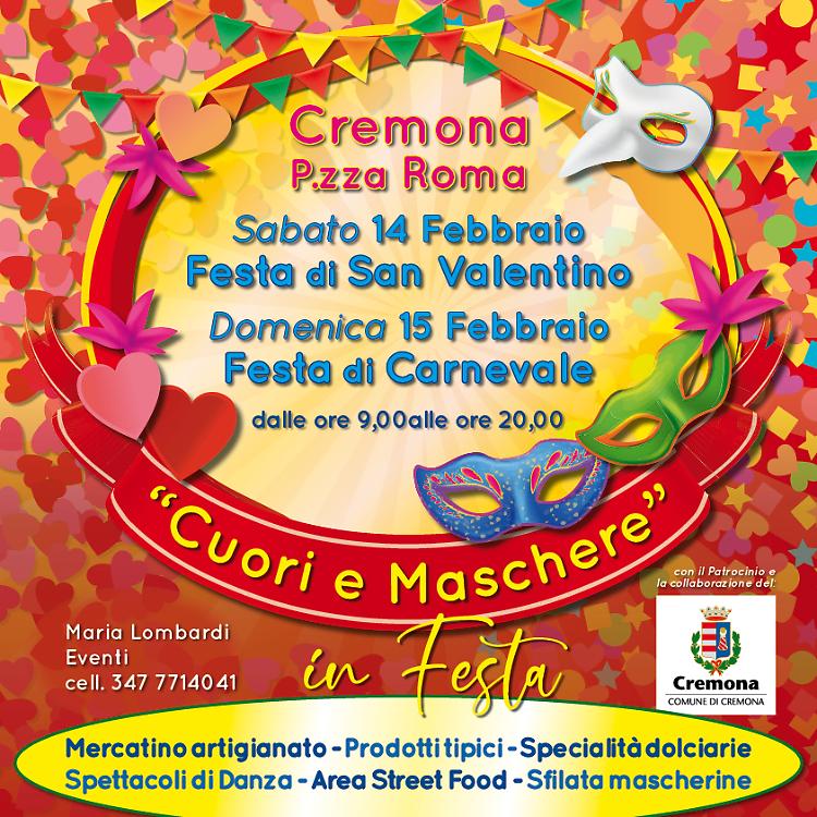 &ldquo;Cuori e Maschere in Festa&rdquo; S. Valentino si unisce al Carnevale