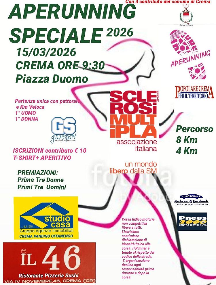 Aperunning Special 2026 per AISM