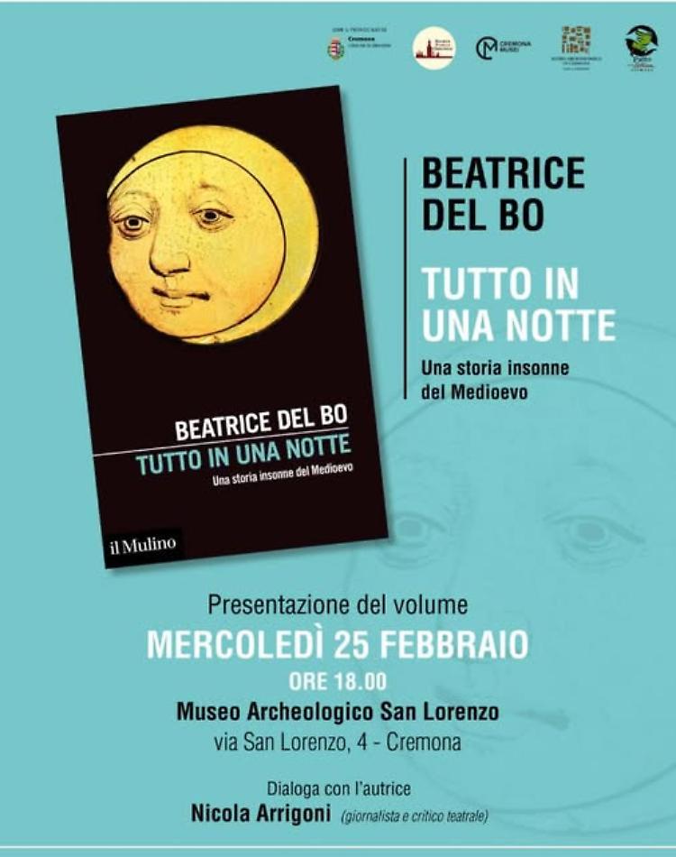 Presentazione del volume "Tutto in una notte" di Beatrice Del Bo
